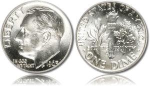 Roosevelt dime prices