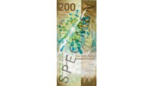 new swiss bank note 200 B