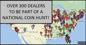 NATIONAL COIN HUNT DURING ANA COIN WEEK 2019 FREE COINS IN CIRCULATION GIVEN AWAY VARIETY ERRORS