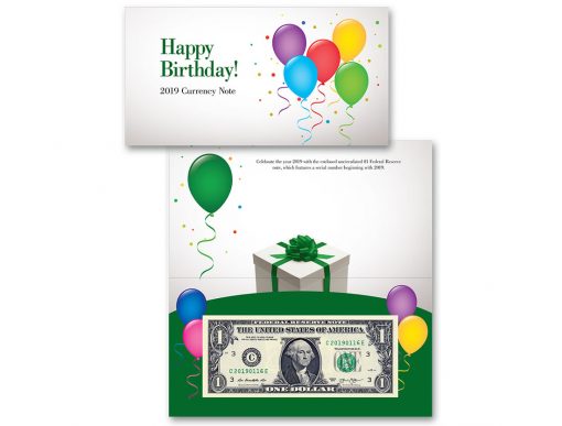 birthday note starnote bep uncirculated banknote us federal reserve