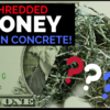 Shredded Money Used in Concrete Plant 3 shredded money being used in concrete federal reserve notes bep