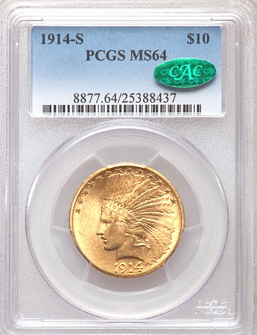 1914 s gold coin $10 gold coin