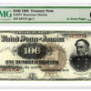 PMG Recertifies Over 200 Banknotes From D. Brent Pogue Collection 11 1890-Watermelon-100-Treasury-Note-Fr.-377-is-graded-PMG-63-Choice-Uncirculated-EPQ