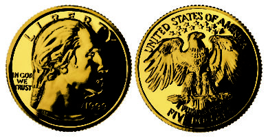Washington Quarter commemorative coin worth tons of money gold eagle coin