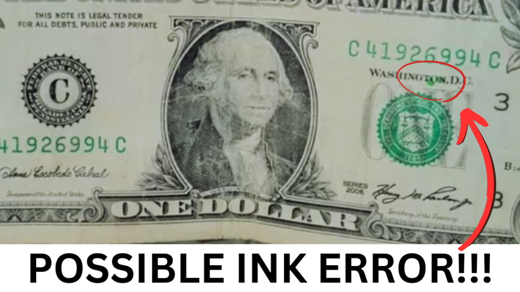 ink smear error banknote price value guide youtube coin channel best coin search