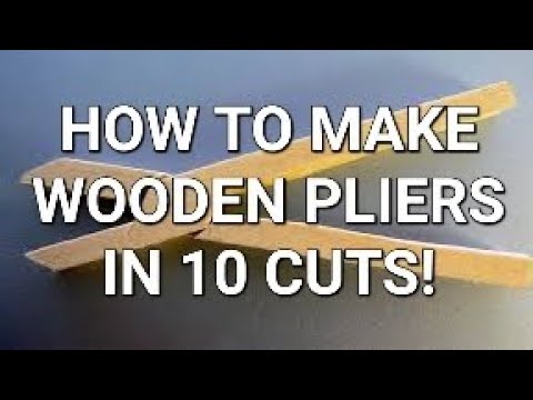 wood pliers 10 cuts video tool wood carving tool handmade survival plier