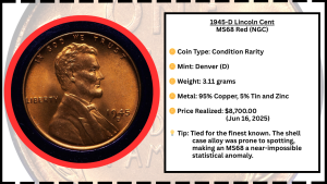 What is the value of a 1945 wheat penny? 3