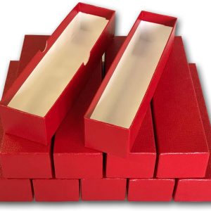 LOT of 10 Single Row 2x2 Storage Boxes for Coin Plastic & Paper Cardboard Flips